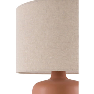   Modern European furniture - Beige Linen Ceramic Table Lamp S - www.oroa.com | Oroa.com