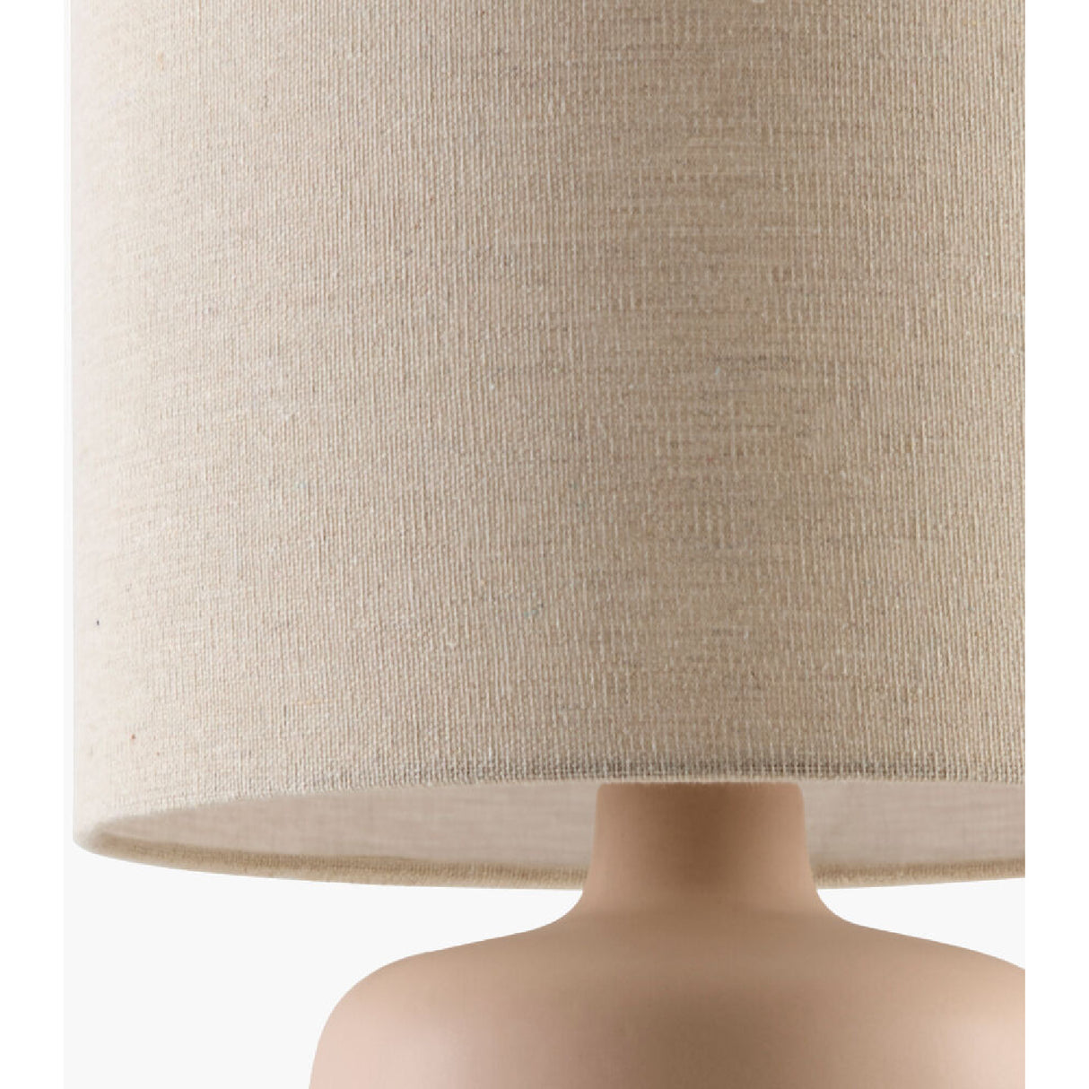   Modern European furniture - Beige Linen Ceramic Table Lamp S - www.oroa.com | Oroa.com