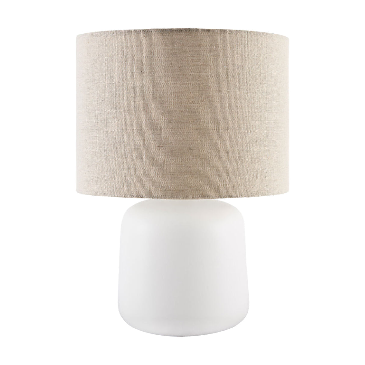   Modern European furniture - Beige Linen Ceramic Table Lamp S - www.oroa.com | Oroa.com