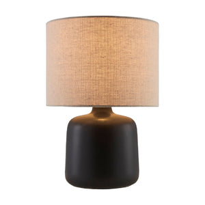   Modern European furniture - Beige Linen Ceramic Table Lamp S - www.oroa.com | Oroa.com