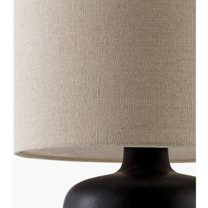   Modern European furniture - Beige Linen Ceramic Table Lamp S - www.oroa.com | Oroa.com