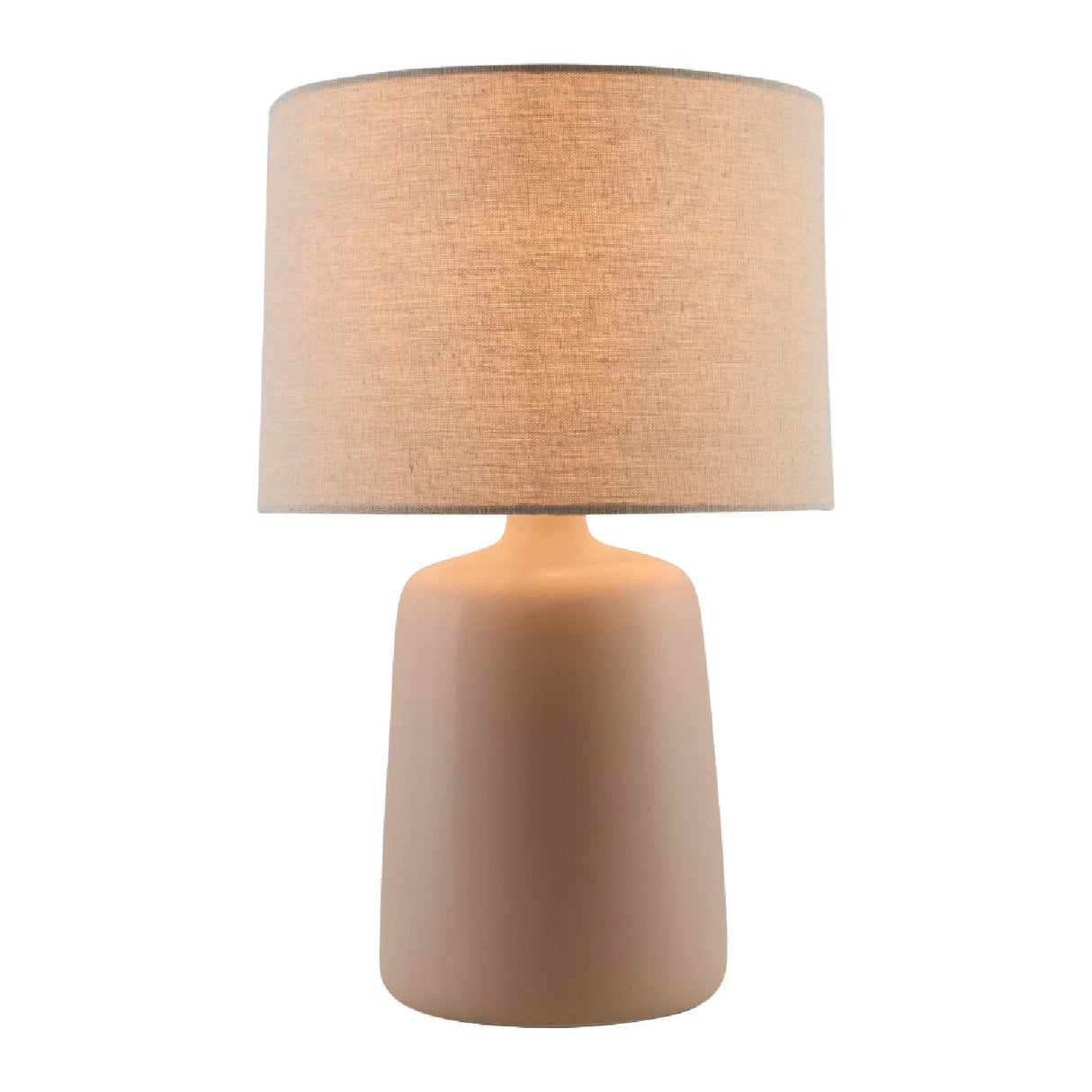   Modern European furniture - Beige Linen Ceramic Table Lamp L - www.oroa.com | Oroa.com