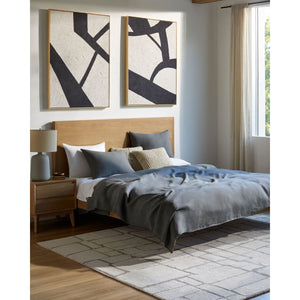   Modern European furniture - Beige Linen Ceramic Table Lamp L - www.oroa.com | Oroa.com