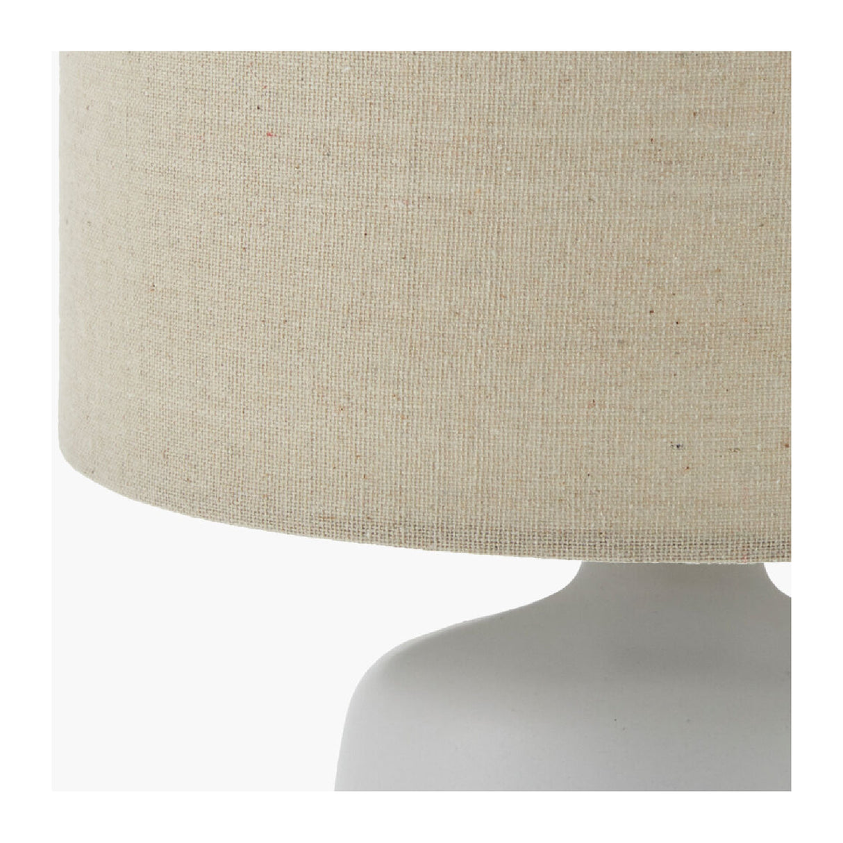   Modern European furniture - Beige Linen Ceramic Table Lamp L - www.oroa.com | Oroa.com