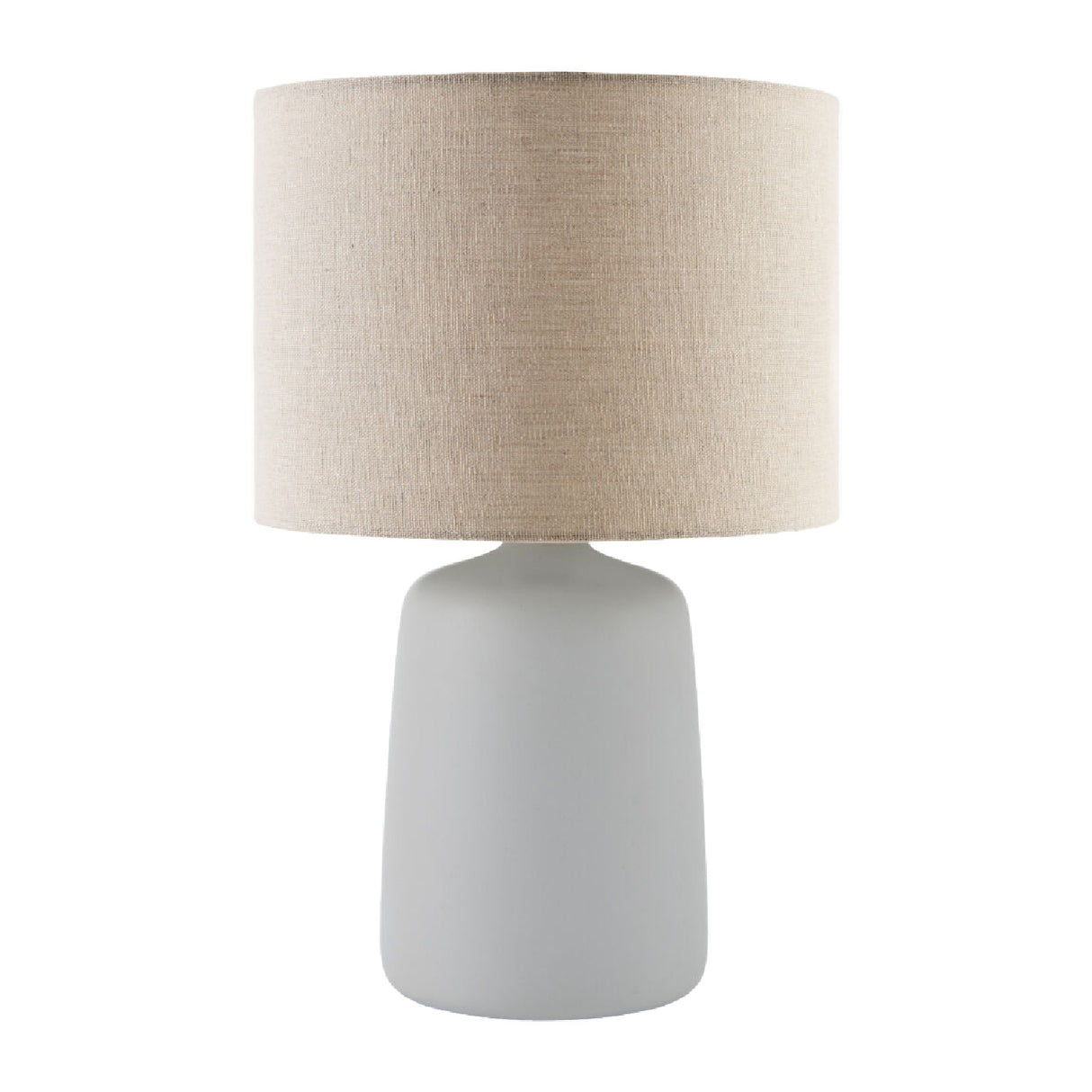   Modern European furniture - Beige Linen Ceramic Table Lamp L - www.oroa.com | Oroa.com