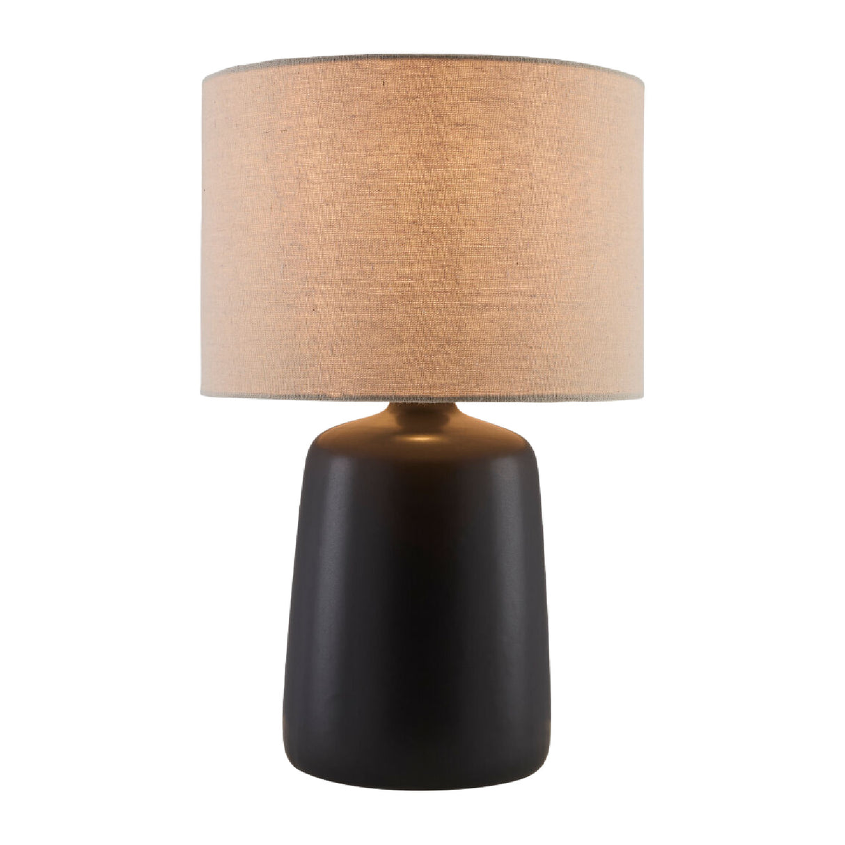   Modern European furniture - Beige Linen Ceramic Table Lamp L - www.oroa.com | Oroa.com