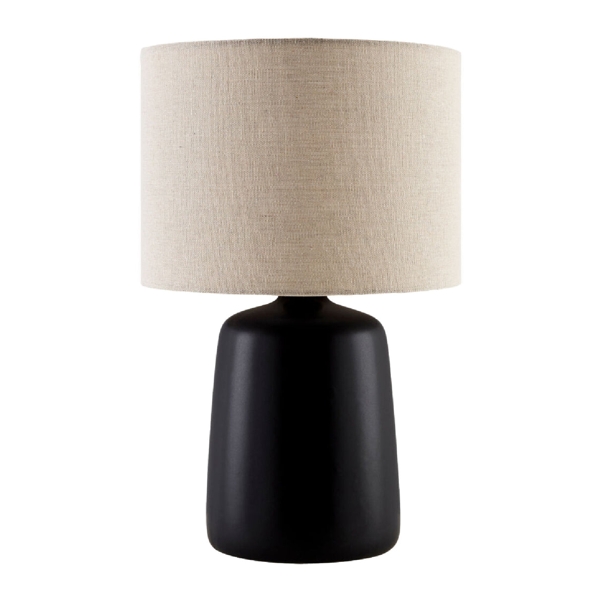   Modern European furniture - Beige Linen Ceramic Table Lamp L - www.oroa.com | Oroa.com