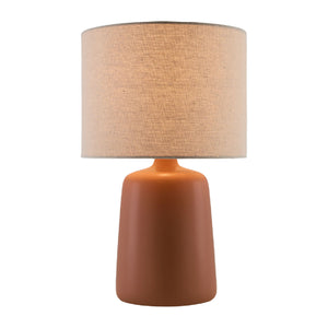   Modern European furniture - Beige Linen Ceramic Table Lamp L - www.oroa.com | Oroa.com
