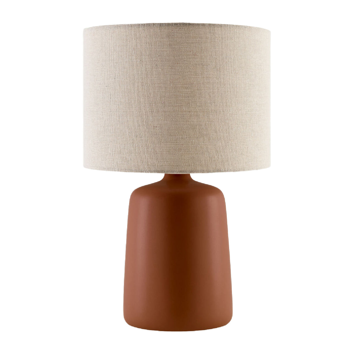   Modern European furniture - Beige Linen Ceramic Table Lamp L - www.oroa.com | Oroa.com