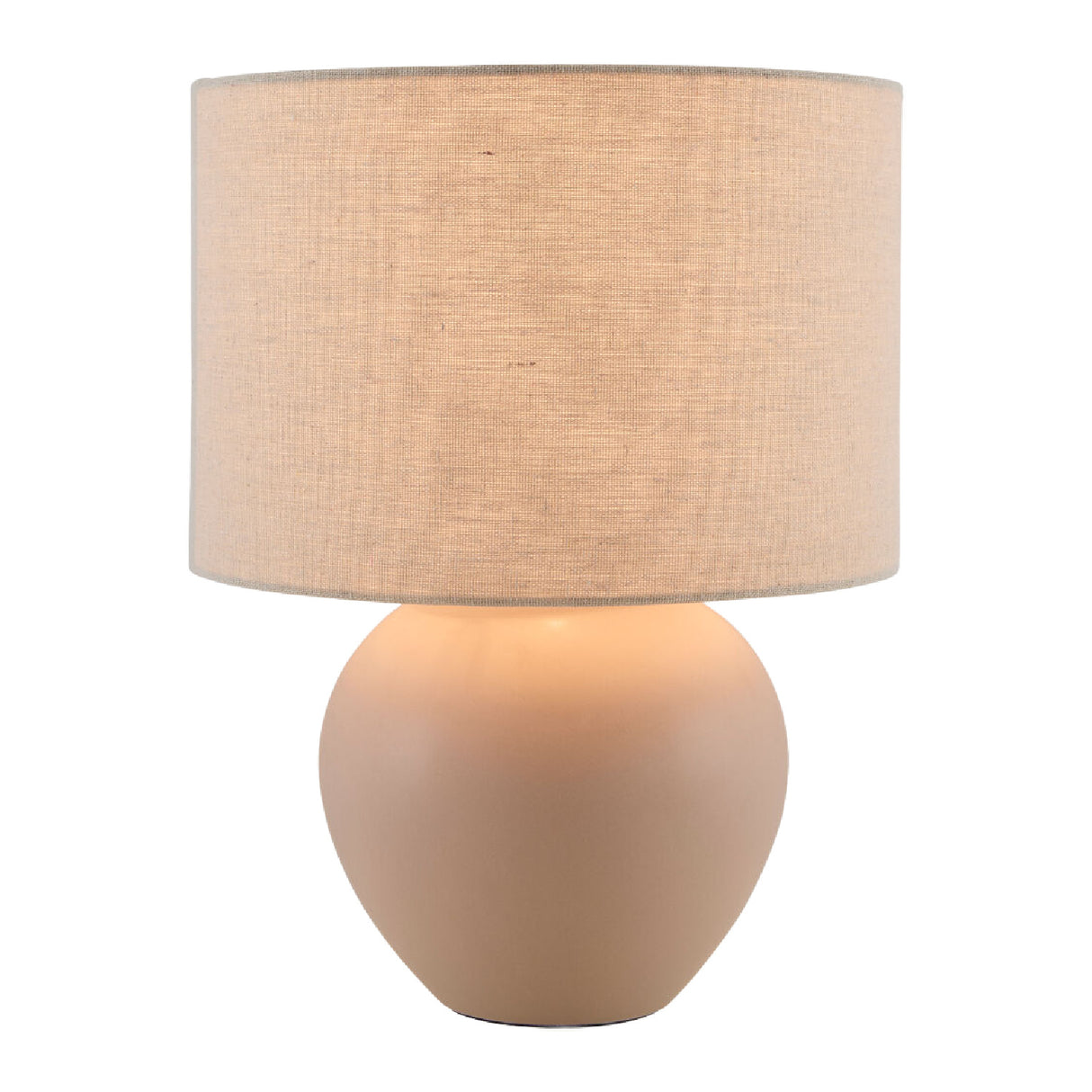   Modern European furniture - Rounded Ceramic Linen Table Lamp - www.oroa.com | Oroa.com