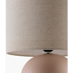   Modern European furniture - Rounded Ceramic Linen Table Lamp - www.oroa.com | Oroa.com