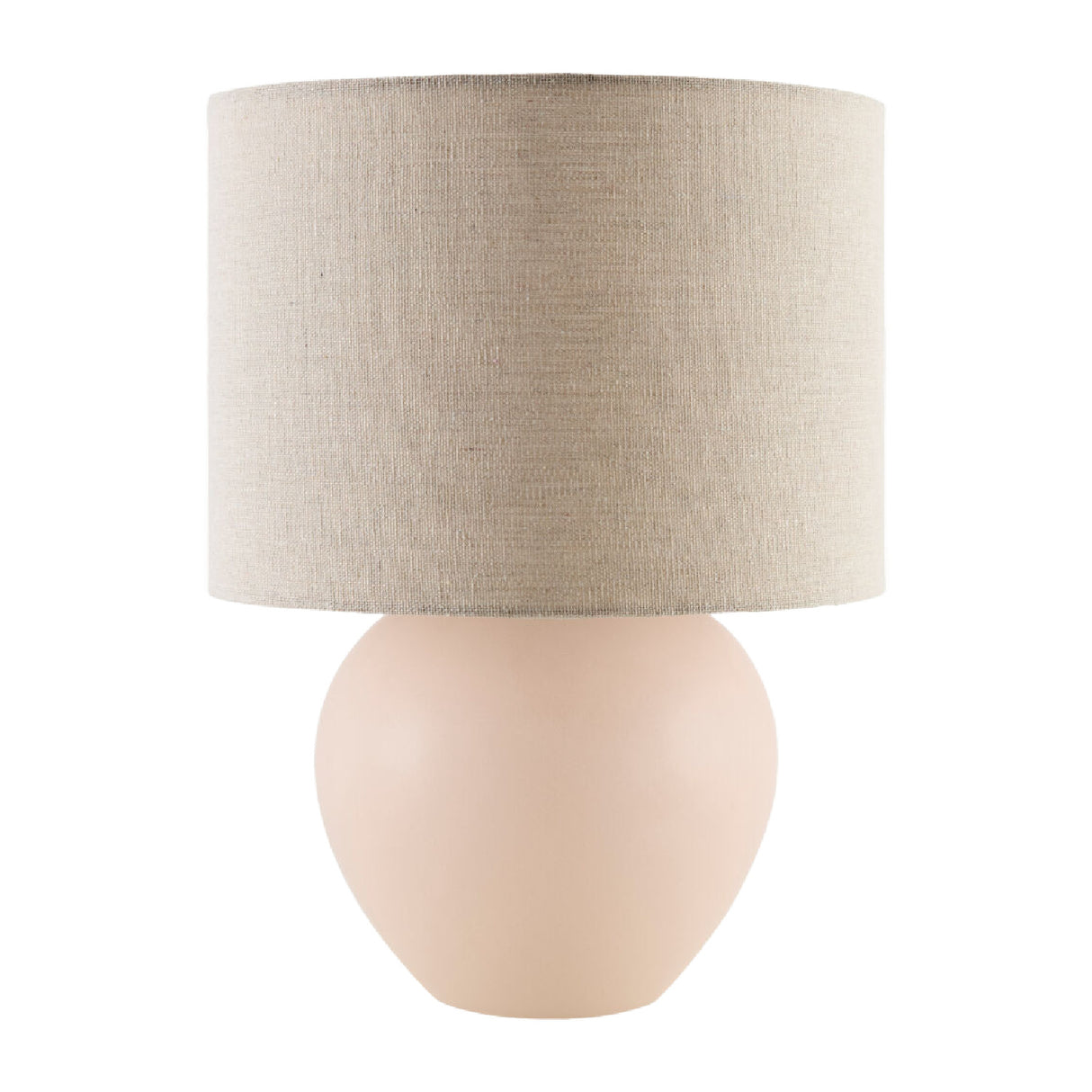   Modern European furniture - Rounded Ceramic Linen Table Lamp - www.oroa.com | Oroa.com