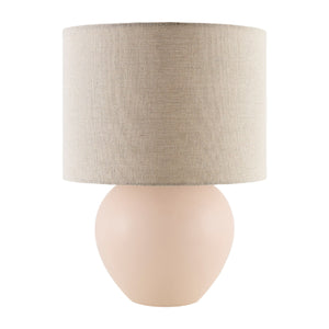   Modern European furniture - Rounded Ceramic Linen Table Lamp - www.oroa.com | Oroa.com
