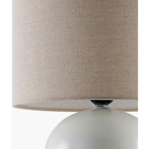   Modern European furniture - Rounded Ceramic Linen Table Lamp - www.oroa.com | Oroa.com
