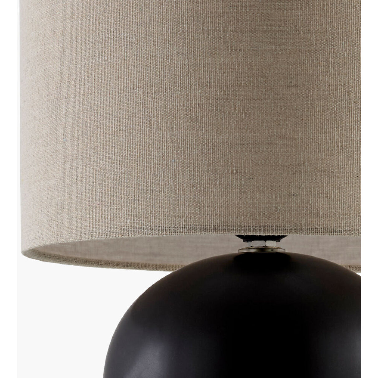   Modern European furniture - Rounded Ceramic Linen Table Lamp - www.oroa.com | Oroa.com