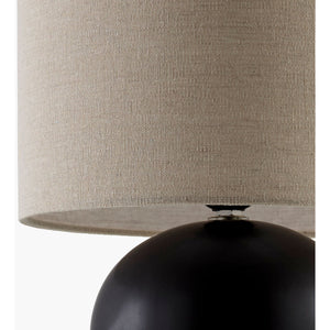   Modern European furniture - Rounded Ceramic Linen Table Lamp - www.oroa.com | Oroa.com