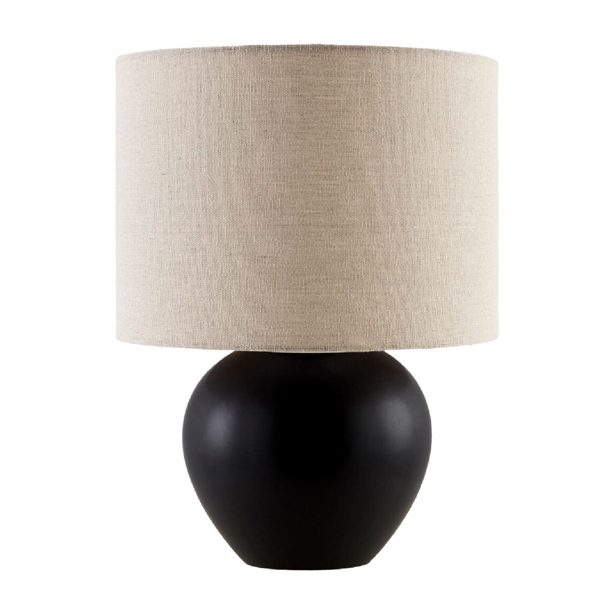   Modern European furniture - Rounded Ceramic Linen Table Lamp - www.oroa.com | Oroa.com