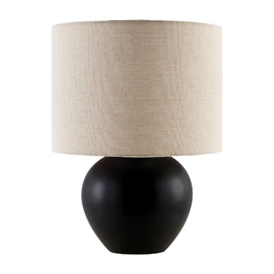   Modern European furniture - Rounded Ceramic Linen Table Lamp - www.oroa.com | Oroa.com