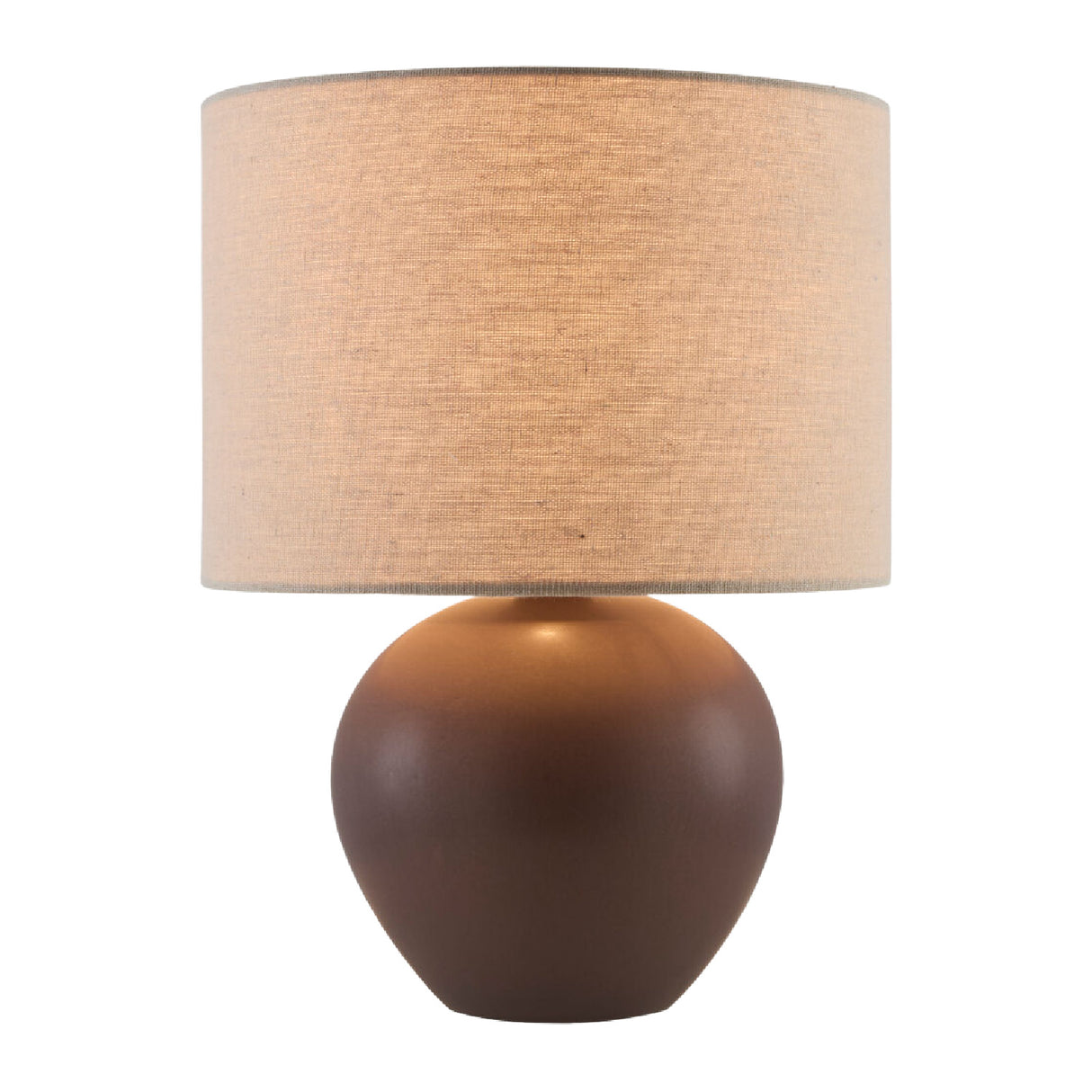   Modern European furniture - Rounded Ceramic Linen Table Lamp - www.oroa.com | Oroa.com