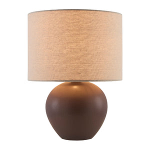   Modern European furniture - Rounded Ceramic Linen Table Lamp - www.oroa.com | Oroa.com