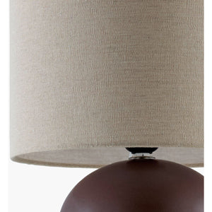   Modern European furniture - Rounded Ceramic Linen Table Lamp - www.oroa.com | Oroa.com