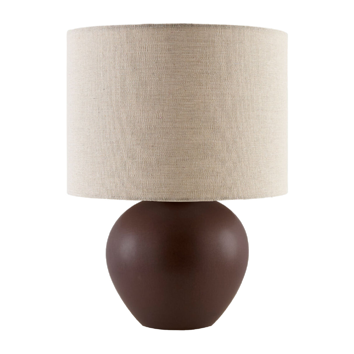   Modern European furniture - Rounded Ceramic Linen Table Lamp - www.oroa.com | Oroa.com