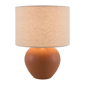   Modern European furniture - Rounded Ceramic Linen Table Lamp - www.oroa.com | Oroa.com