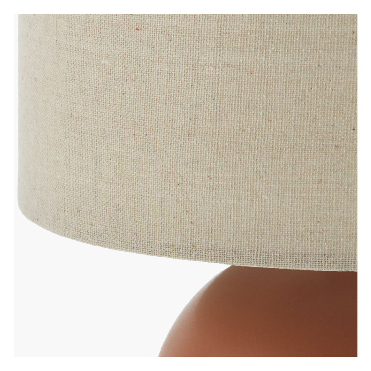   Modern European furniture - Rounded Ceramic Linen Table Lamp - www.oroa.com | Oroa.com