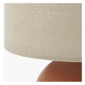   Modern European furniture - Rounded Ceramic Linen Table Lamp - www.oroa.com | Oroa.com