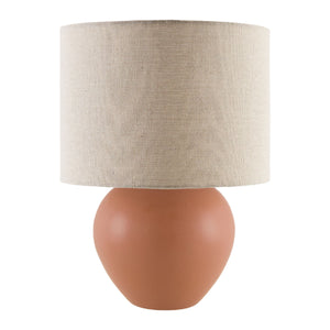   Modern European furniture - Rounded Ceramic Linen Table Lamp - www.oroa.com | Oroa.com