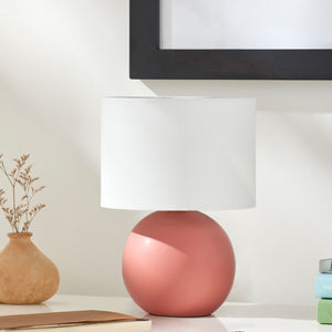   Modern European furniture - Round Glazed Ceramic Table Lamp - www.oroa.com | Oroa.com