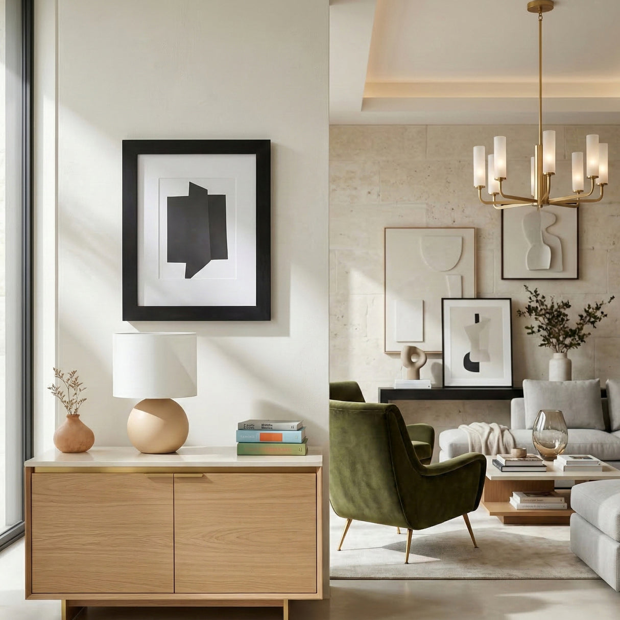   Modern European furniture - Round Glazed Ceramic Table Lamp - www.oroa.com | Oroa.com