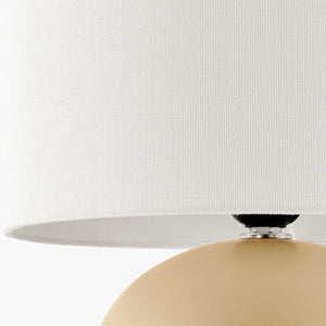   Modern European furniture - White Linen Ceramic Table Lamp - www.oroa.com | Oroa.com