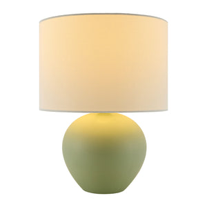   Modern European furniture - White Linen Ceramic Table Lamp - www.oroa.com | Oroa.com