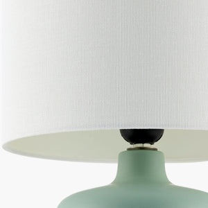   Modern European furniture - White Jute Ceramic Table Lamp - www.oroa.com | Oroa.com