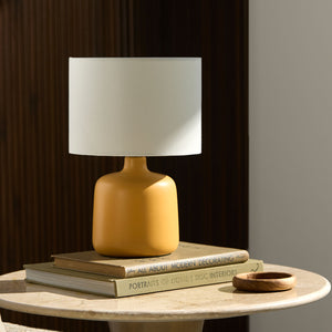   Modern European furniture - White Jute Ceramic Table Lamp - www.oroa.com | Oroa.com