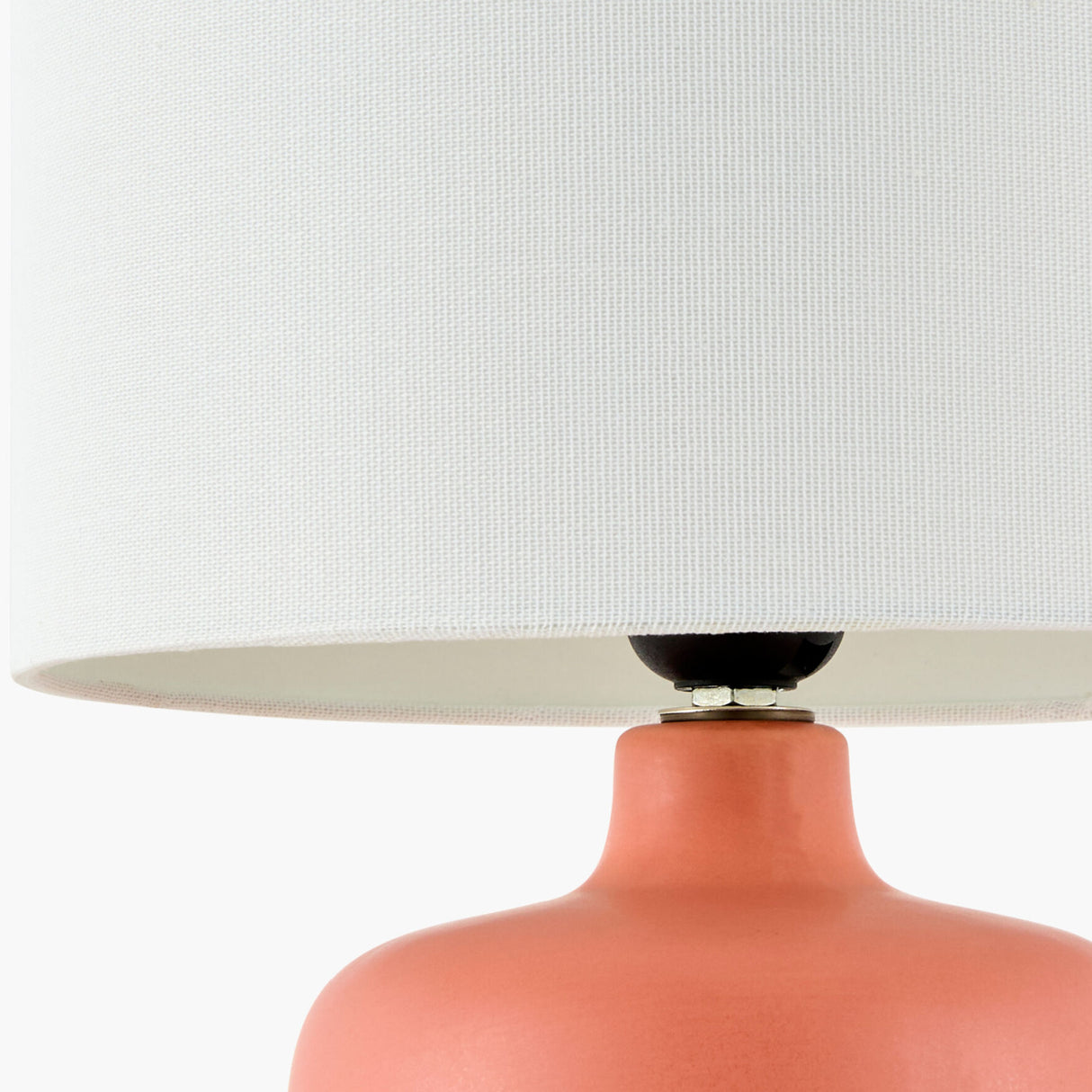   Modern European furniture - White Jute Ceramic Table Lamp - www.oroa.com | Oroa.com