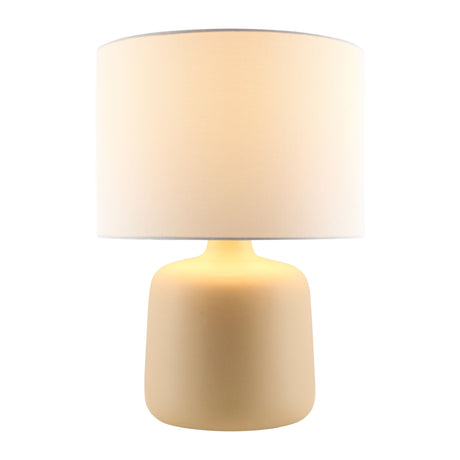   Modern European furniture - White Jute Ceramic Table Lamp - www.oroa.com | Oroa.com