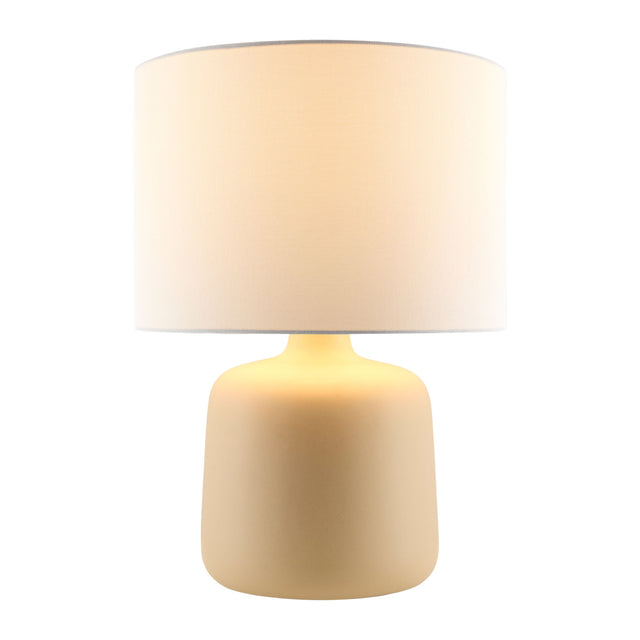 Modern European furniture - White Jute Ceramic Table Lamp - www.oroa.com