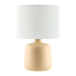   Modern European furniture - White Jute Ceramic Table Lamp - www.oroa.com | Oroa.com