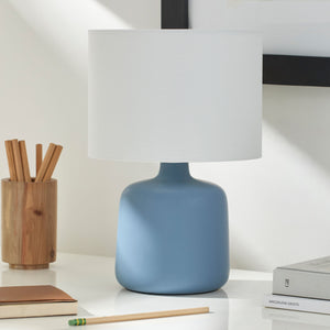  Modern European furniture - White Jute Ceramic Table Lamp - www.oroa.com | Oroa.com