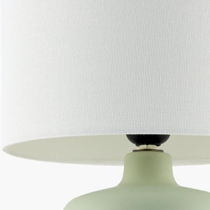   Modern European furniture - White Jute Ceramic Table Lamp - www.oroa.com | Oroa.com
