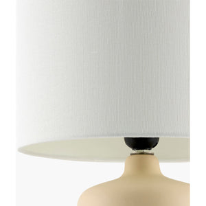   Modern European furniture - Ceramic White Linen Table Lamp - www.oroa.com | Oroa.com