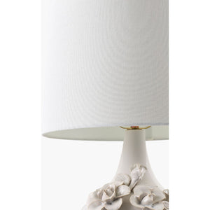   Modern European furniture - Glazed Cream Ceramic Table Lamp - www.oroa.com | Oroa.com