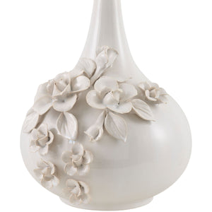   Modern European furniture - Glazed Cream Ceramic Table Lamp - www.oroa.com | Oroa.com