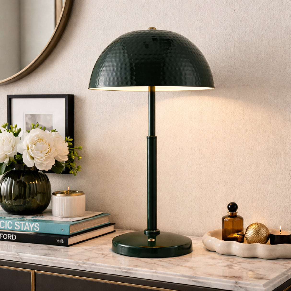   Modern European furniture - Metal Dome Accent Table Lamp - www.oroa.com | Oroa.com