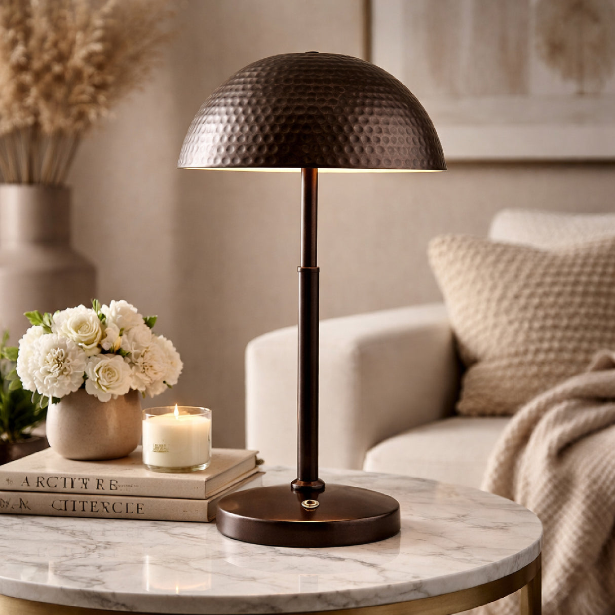  Modern European furniture - Metal Dome Accent Table Lamp - www.oroa.com | Oroa.com