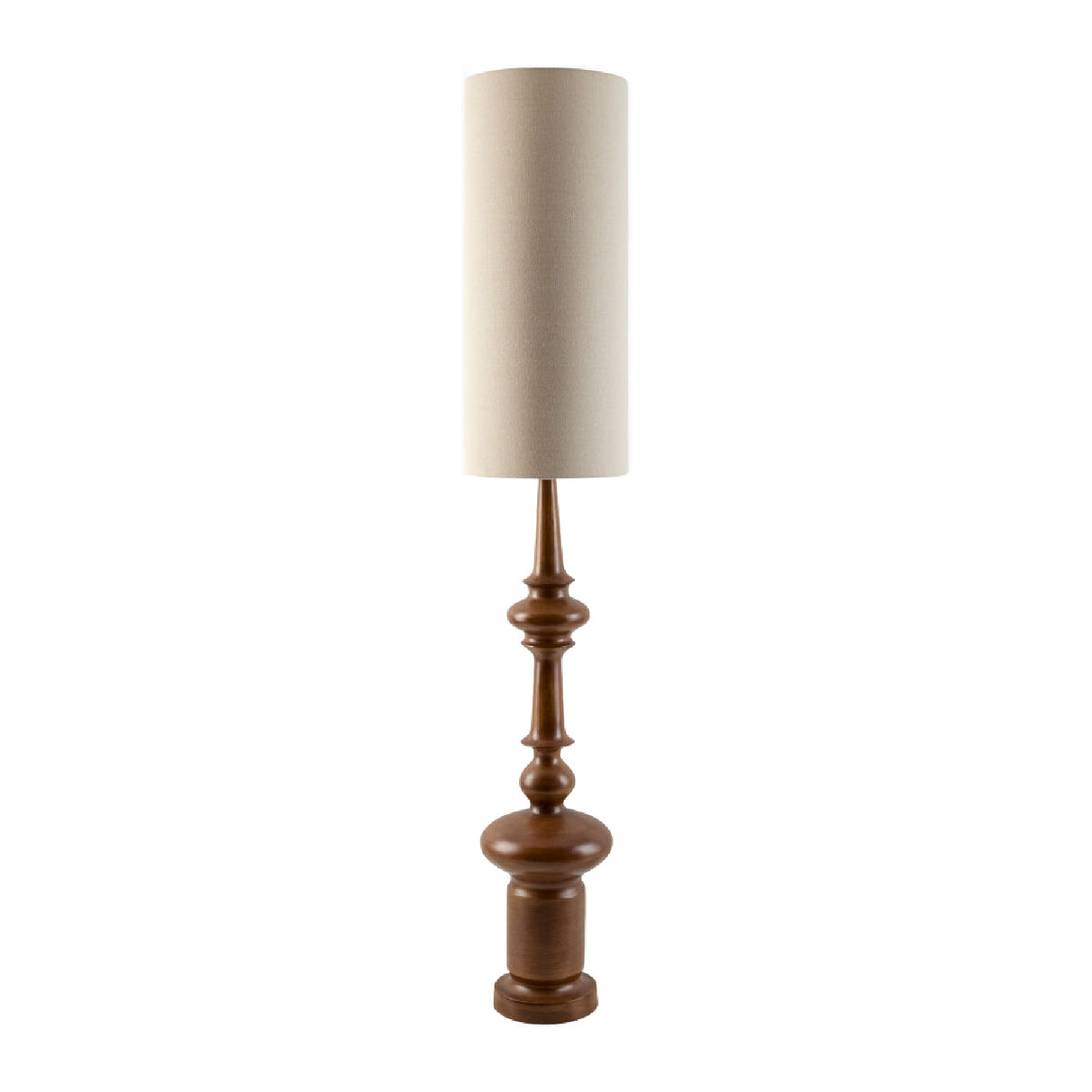   Modern European furniture - Cylindrical Linen Shade Floor Lamp - www.oroa.com | Oroa.com