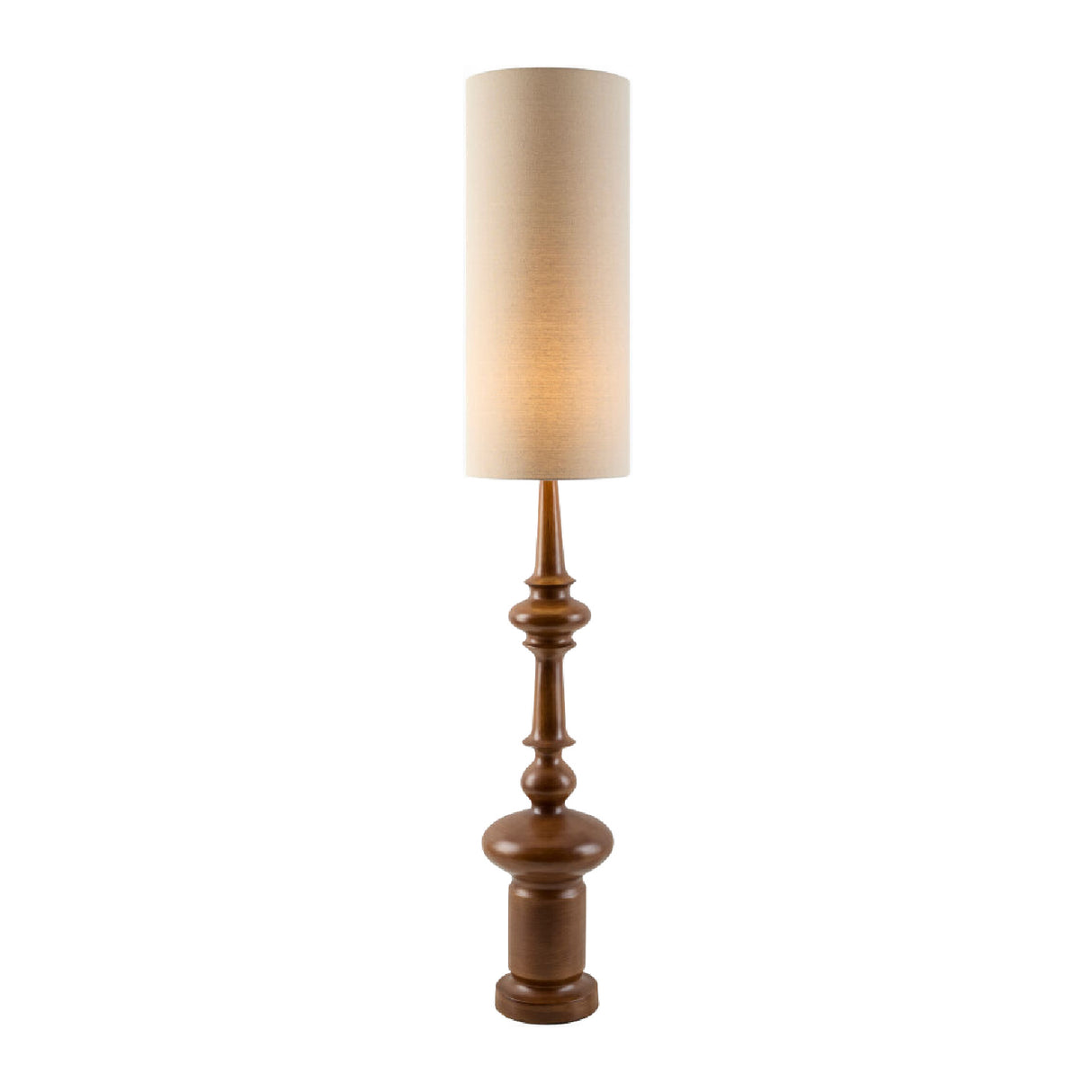   Modern European furniture - Cylindrical Linen Shade Floor Lamp - www.oroa.com | Oroa.com