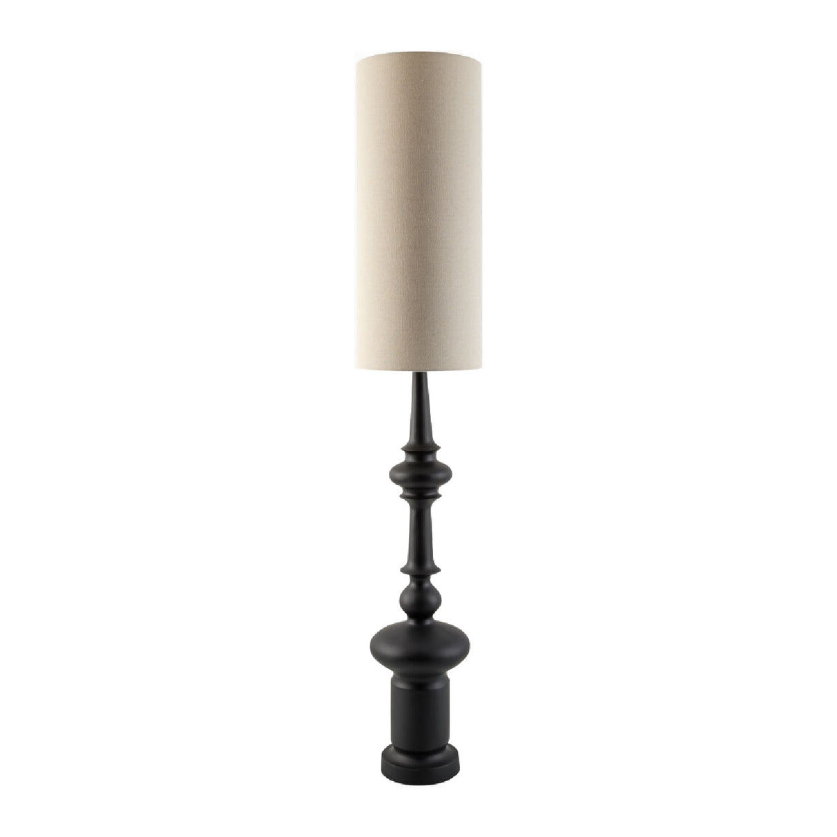   Modern European furniture - Cylindrical Linen Shade Floor Lamp - www.oroa.com | Oroa.com